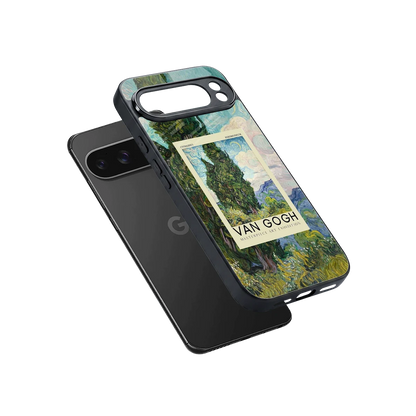 Cypresses sleek google pixel 10 pro xl cover with tempered glass back and TPU edges