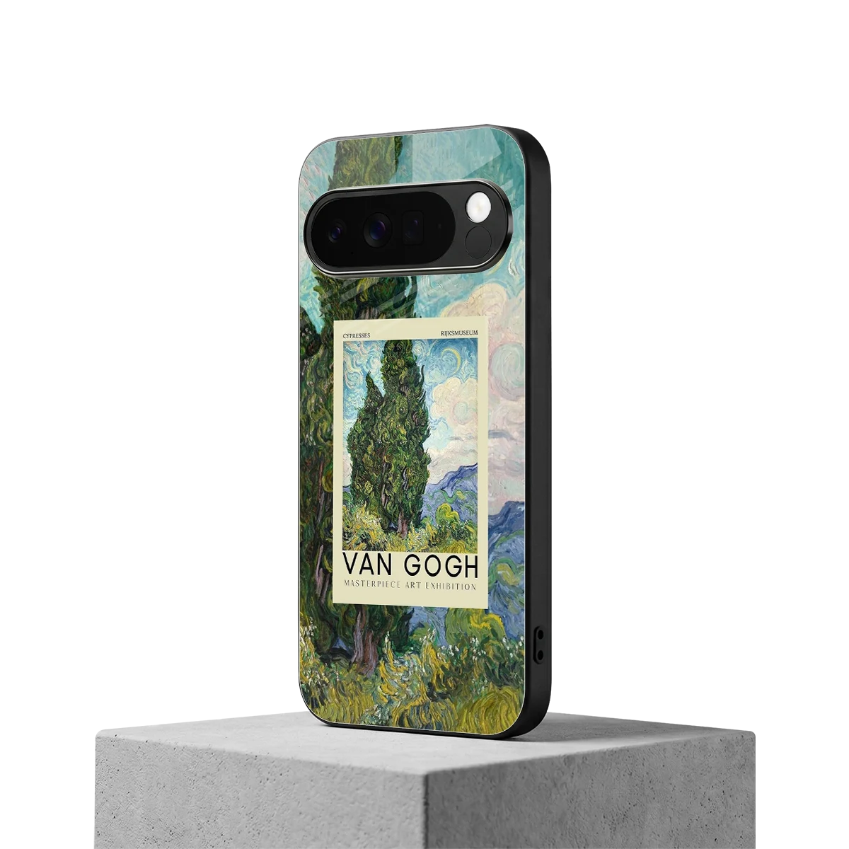 Cypresses google pixel 10 pro xl mobile cover | shockproof glass phone case