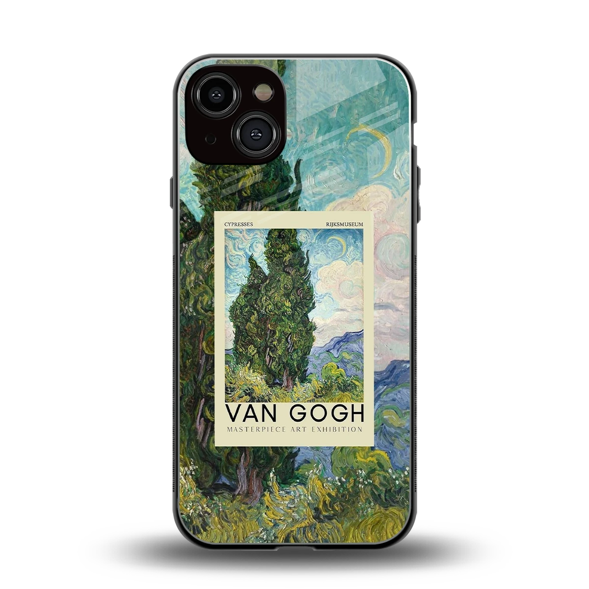Cypresses back phone cover | glass case for iphone 14