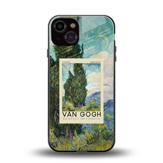 Cypresses back phone cover | glass case for iphone 14