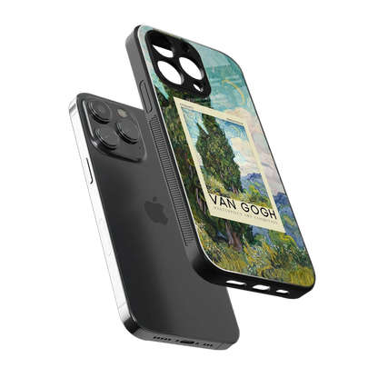 Cypresses sleek iphone 15 pro max cover with tempered glass back and TPU edges