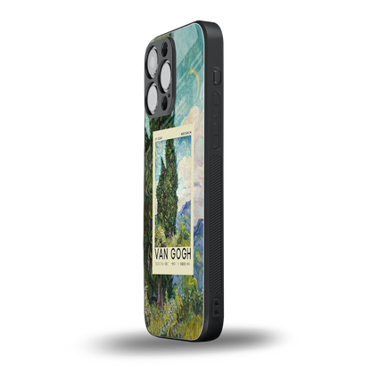 Cypresses iphone 15 pro max mobile cover | shockproof glass phone case