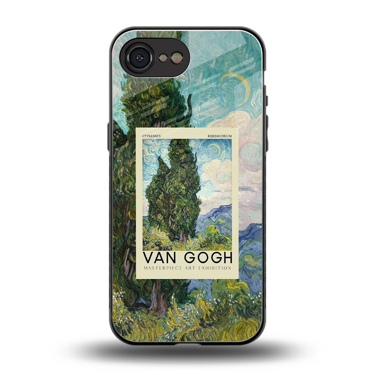 Cypresses back phone cover | glass case for iphone 16e
