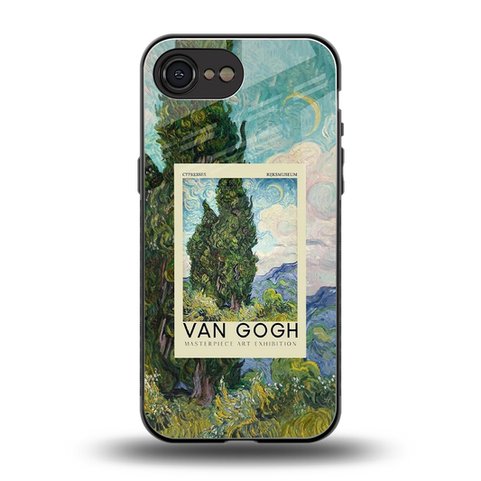 Cypresses back phone cover | glass case for iphone 16e