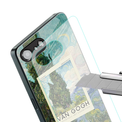 Cypresses stylish phone case for iphone 16e | glossy glass and slim fit