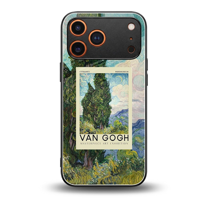 Cypresses back phone cover | glass case for iphone 17 pro