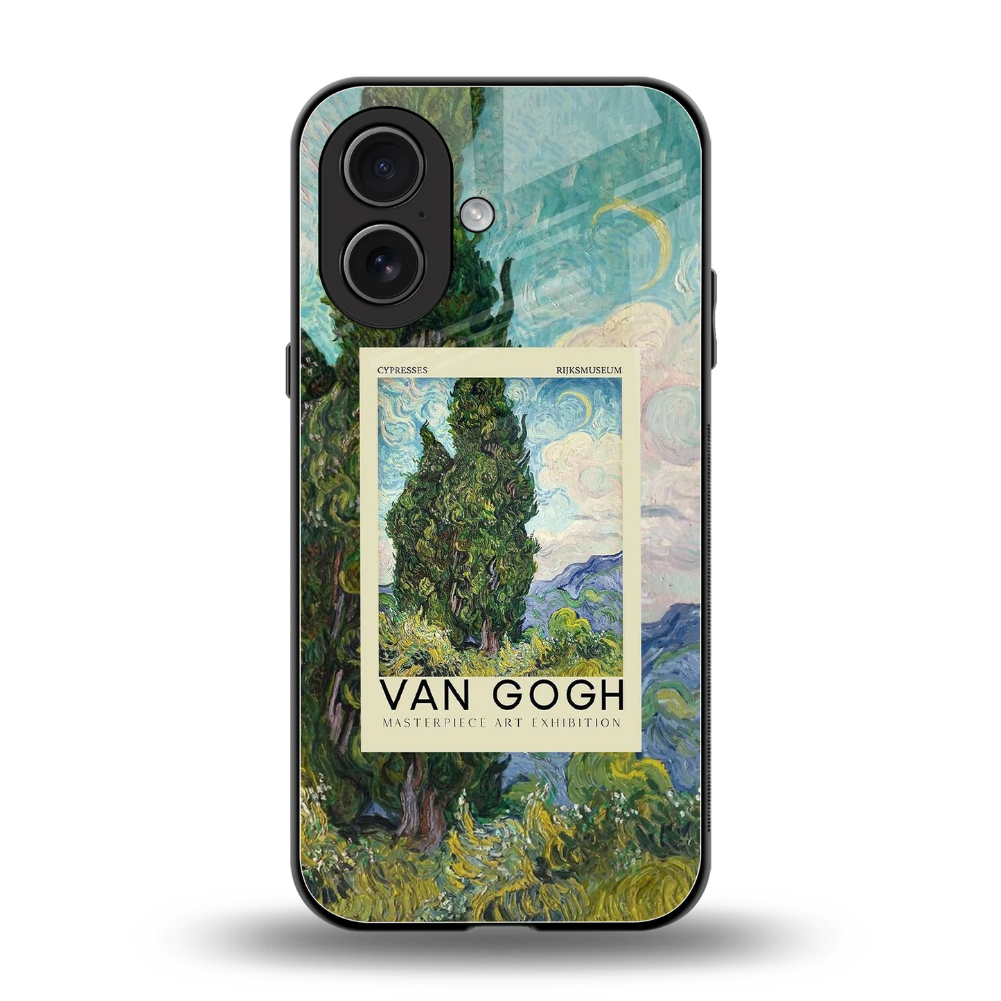 Cypresses back phone cover | glass case for iphone 17