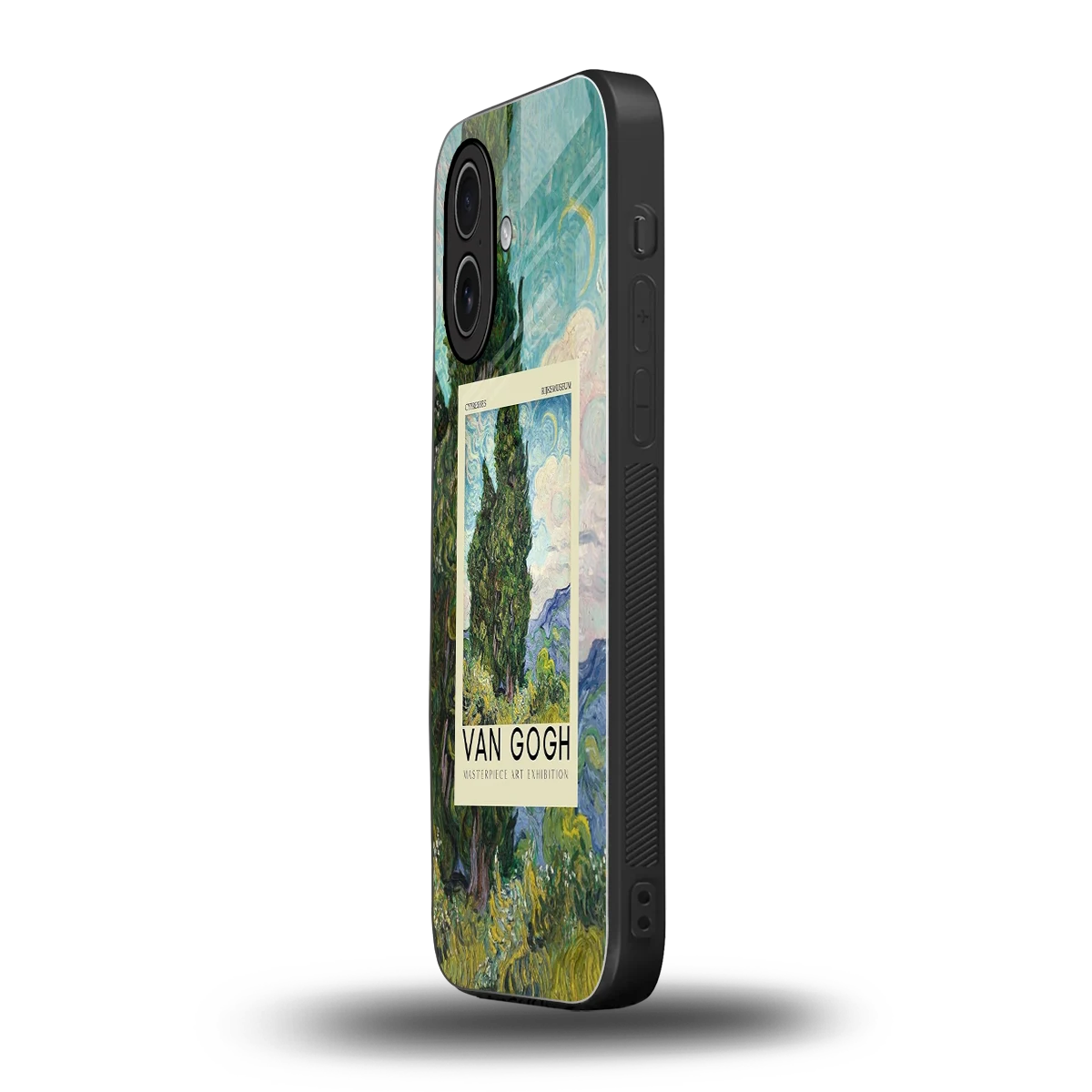 Cypresses iphone 17 mobile cover | shockproof glass phone case