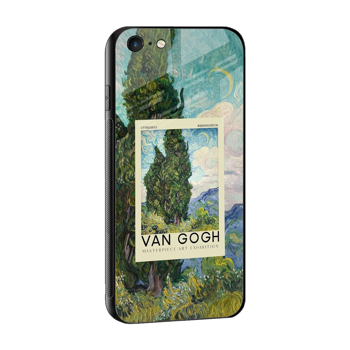 Cypresses sleek iphone 6 cover with tempered glass back and TPU edges