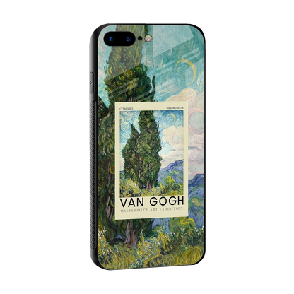 Cypresses sleek iphone 7 plus cover with tempered glass back and TPU edges