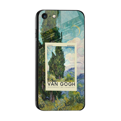 Cypresses sleek iphone 7 cover with tempered glass back and TPU edges