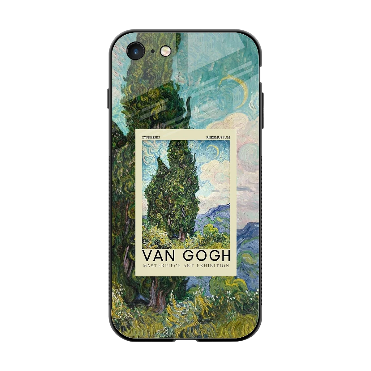 Cypresses back phone cover | glass case for iphone 8
