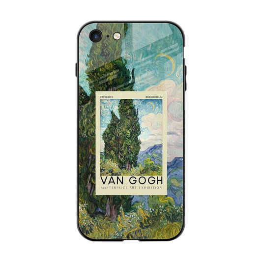 Cypresses back phone cover | glass case for iphone 8