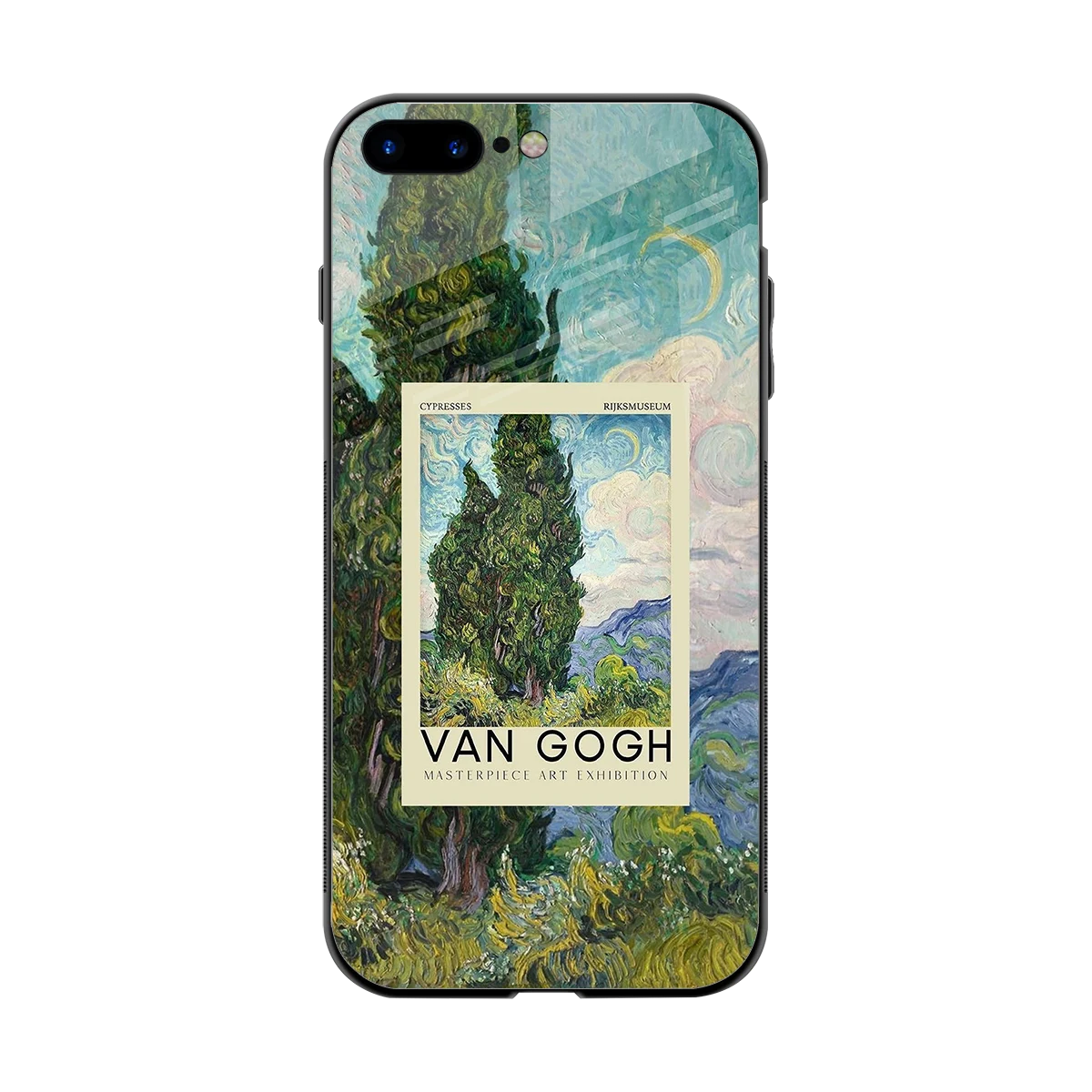 Cypresses back phone cover | glass case for iphone 7 plus