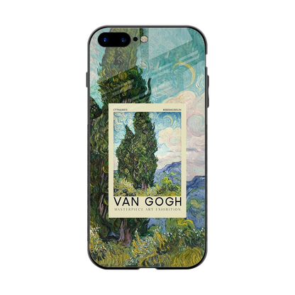 Cypresses back phone cover | glass case for iphone 7 plus