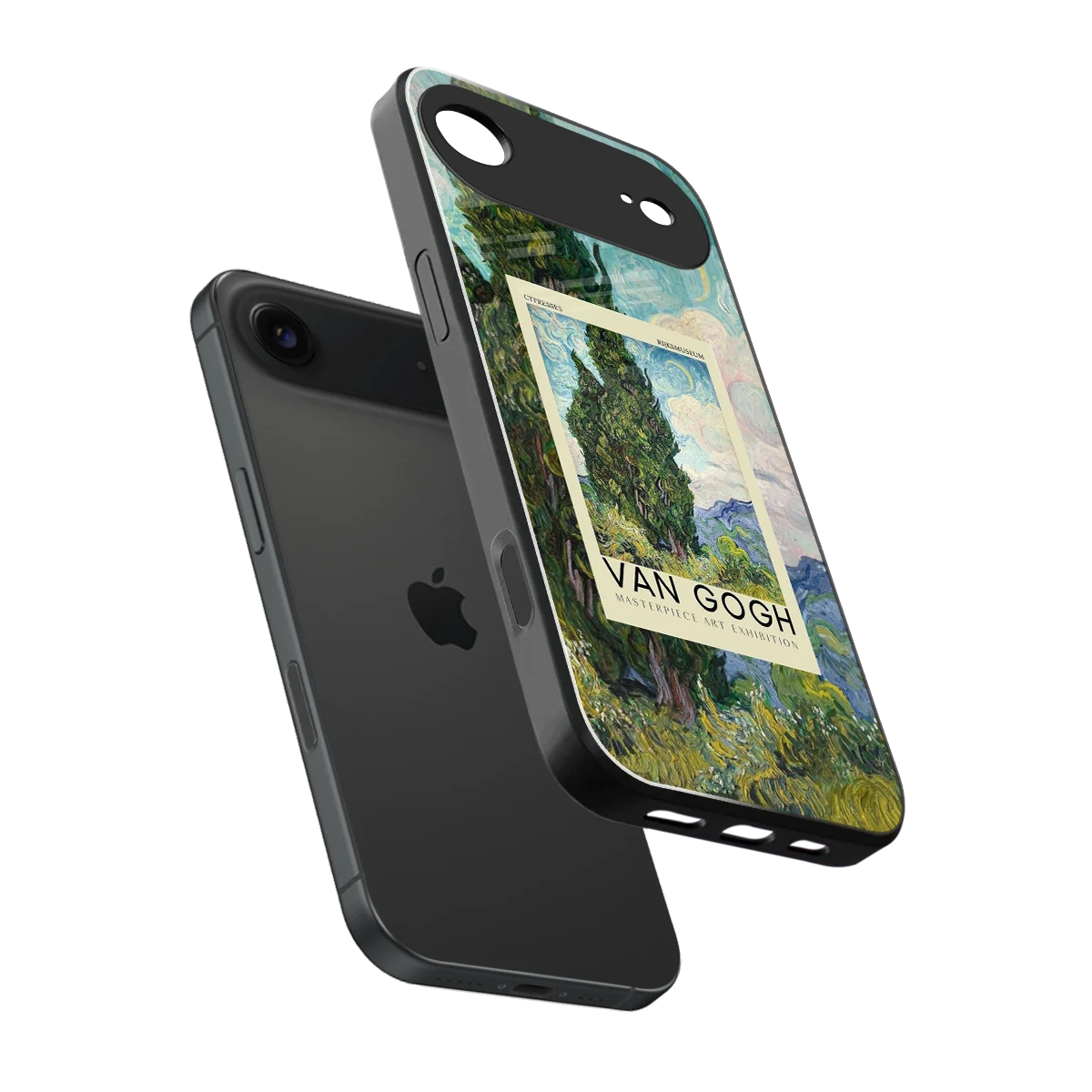 Cypresses sleek iphone air cover with tempered glass back and TPU edges