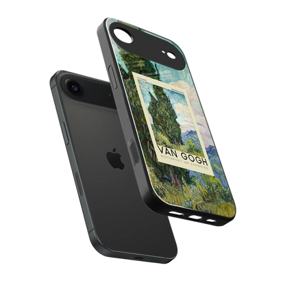 Cypresses sleek iphone air cover with tempered glass back and TPU edges