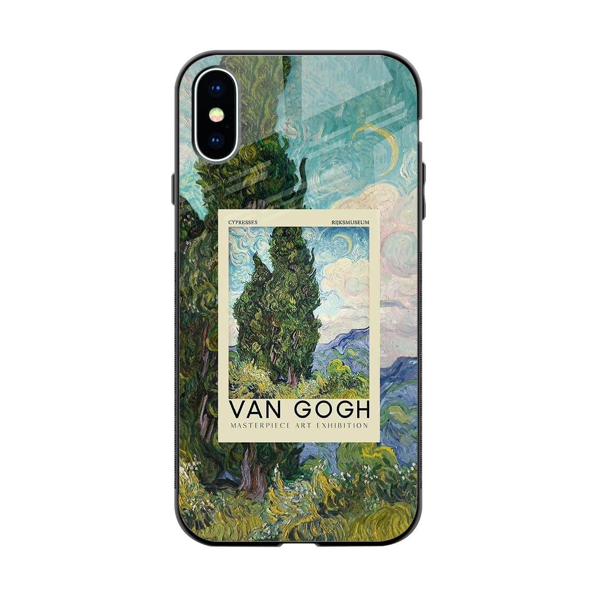 Cypresses back phone cover | glass case for iphone xs