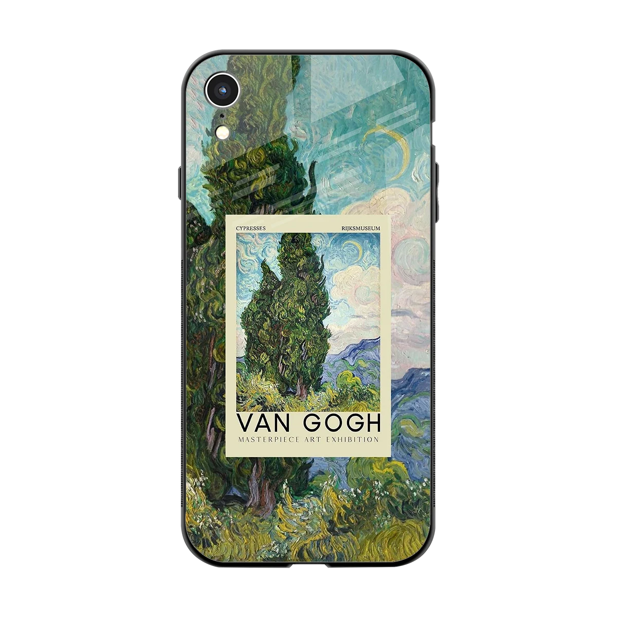 Cypresses back phone cover | glass case for iphone xr