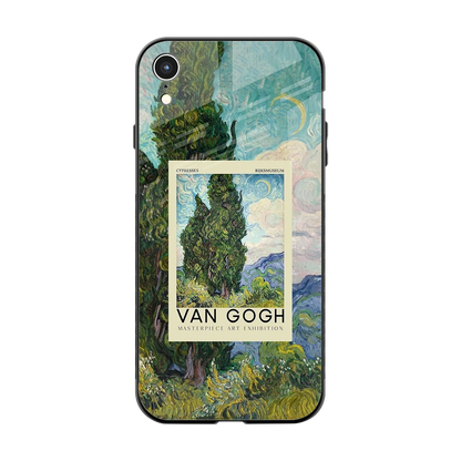 Cypresses back phone cover | glass case for iphone xr