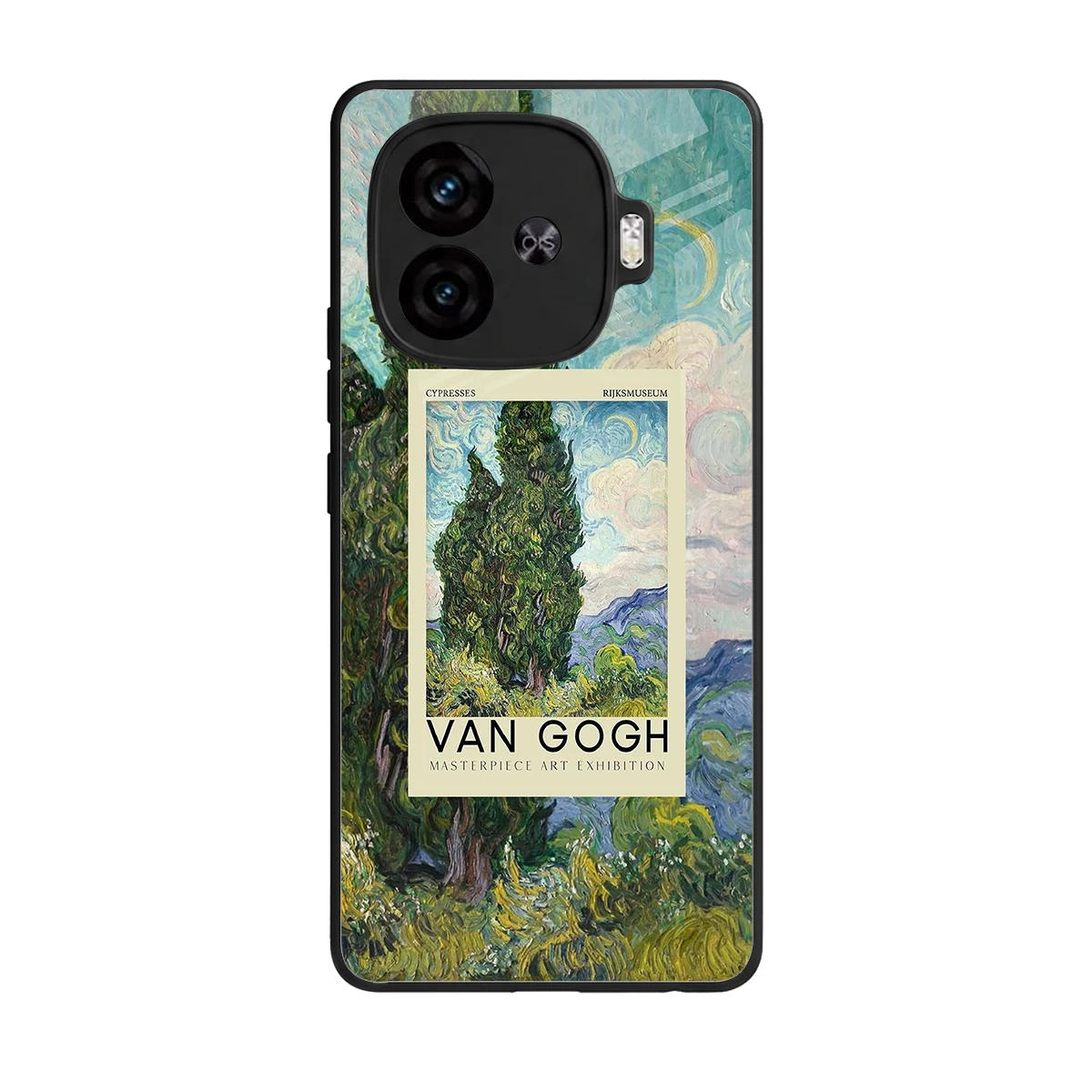 Cypresses back phone cover | glass case for iqoo neo 10r 5g
