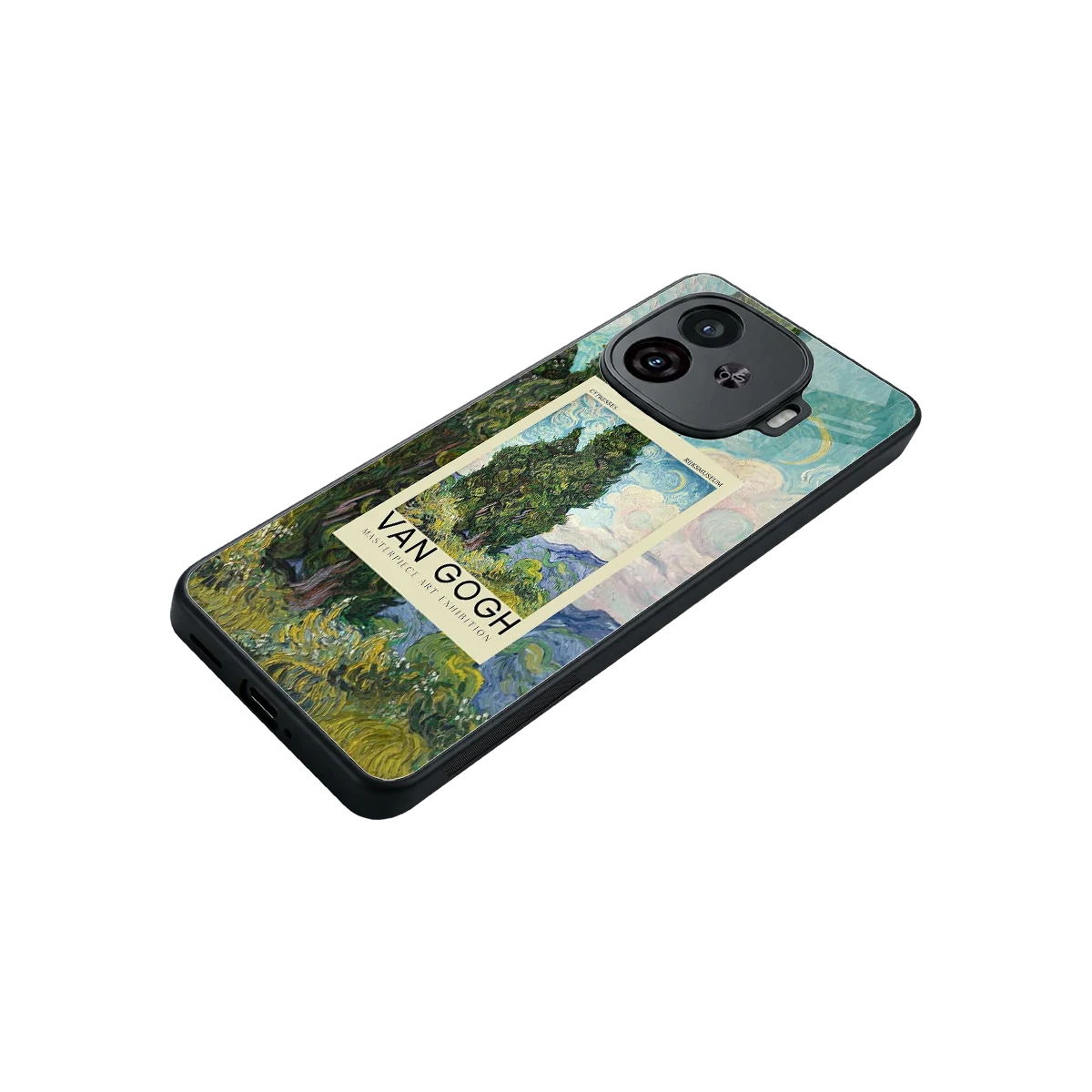 Cypresses stylish phone case for iqoo neo 10r 5g | glossy glass and slim fit