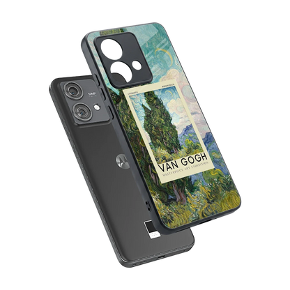 Cypresses sleek motorola edge 40 neo 5g cover with tempered glass back and TPU edges