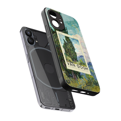 Cypresses sleek nothing phone 1 cover with tempered glass back and TPU edges