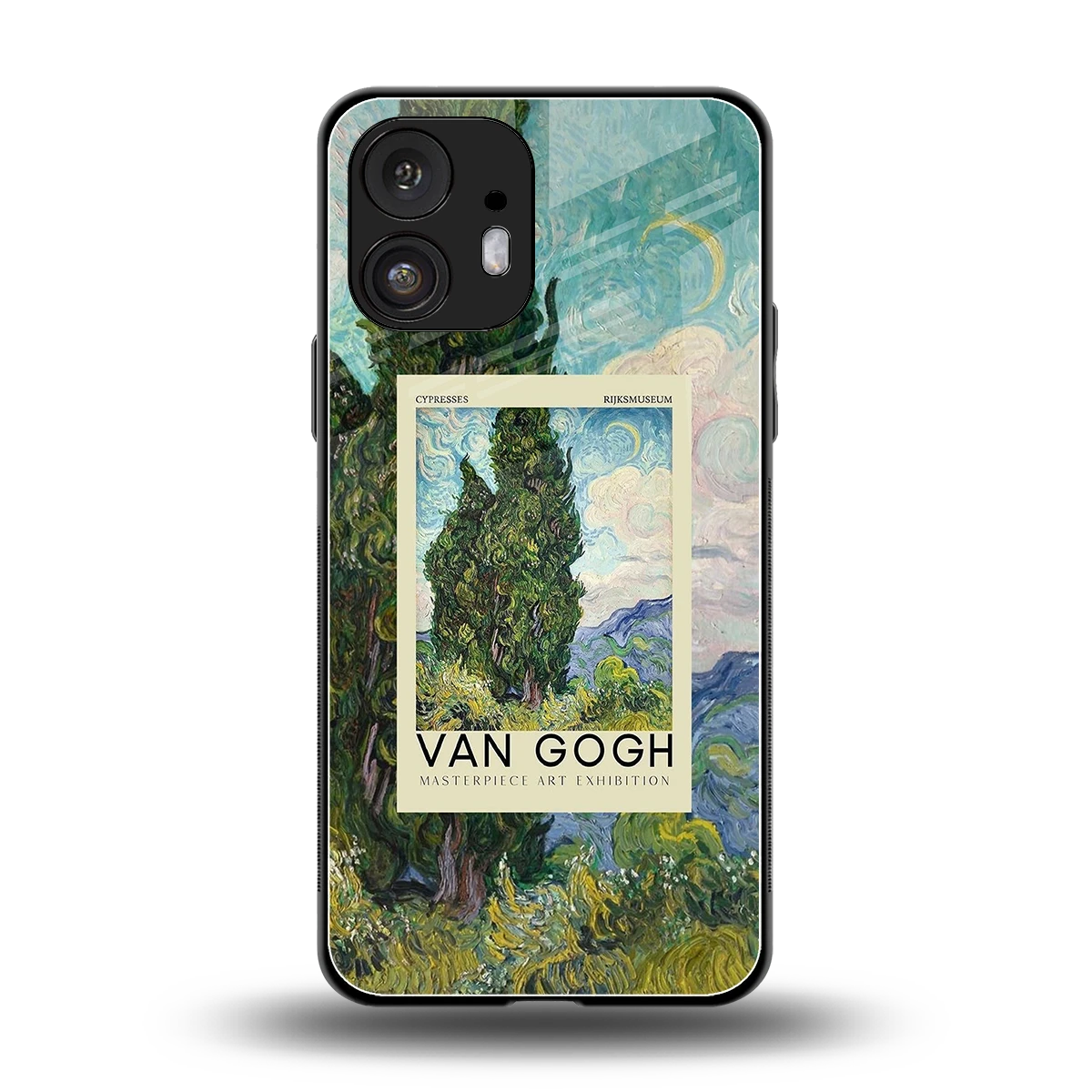 Cypresses back phone cover | glass case for nothing phone 2
