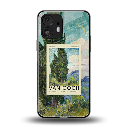 Cypresses back phone cover | glass case for nothing phone 2