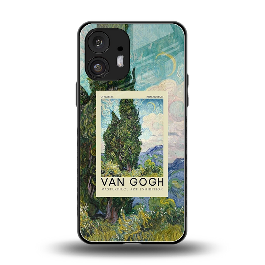 Cypresses back phone cover | glass case for nothing phone 2