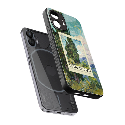 Cypresses sleek nothing phone 2 cover with tempered glass back and TPU edges