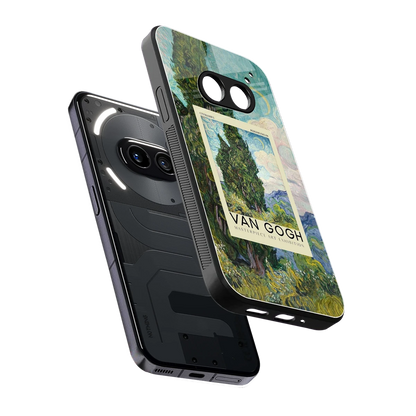 Cypresses sleek nothing phone 2a cover with tempered glass back and TPU edges