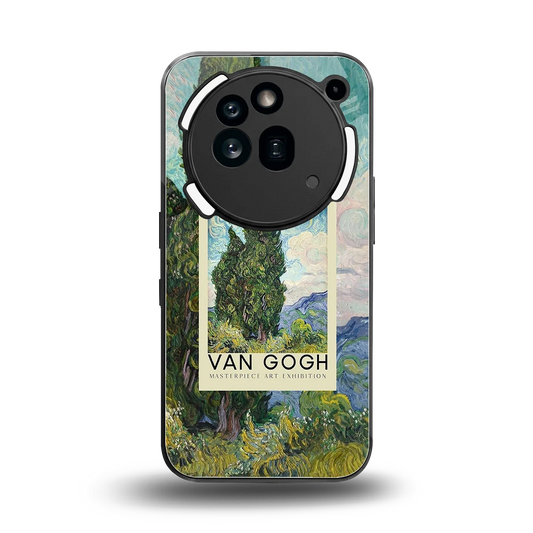 Cypresses back phone cover | glass case for nothing phone 3a pro