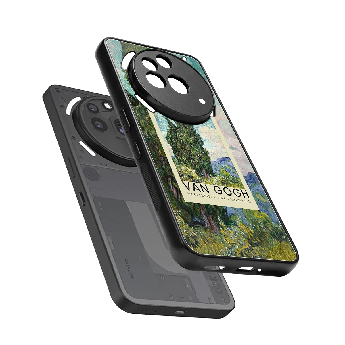 Cypresses sleek nothing phone 3a pro cover with tempered glass back and TPU edges