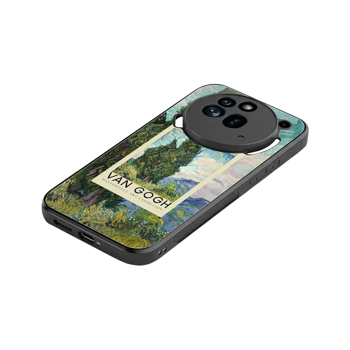 Cypresses stylish phone case for nothing phone 3a pro | glossy glass and slim fit