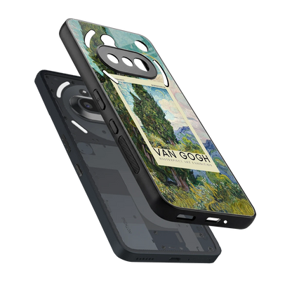 Cypresses sleek nothing phone 3a cover with tempered glass back and TPU edges