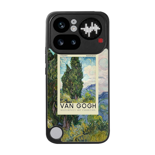 Cypresses back phone cover | glass case for nothing phone 4a pro