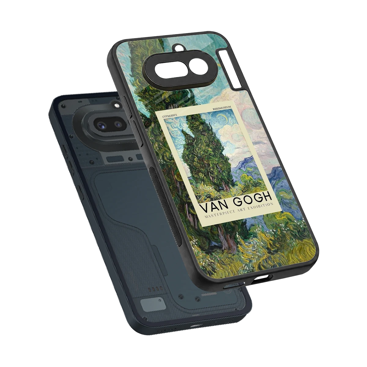 Cypresses sleek nothing phone 4a cover with tempered glass back and TPU edges