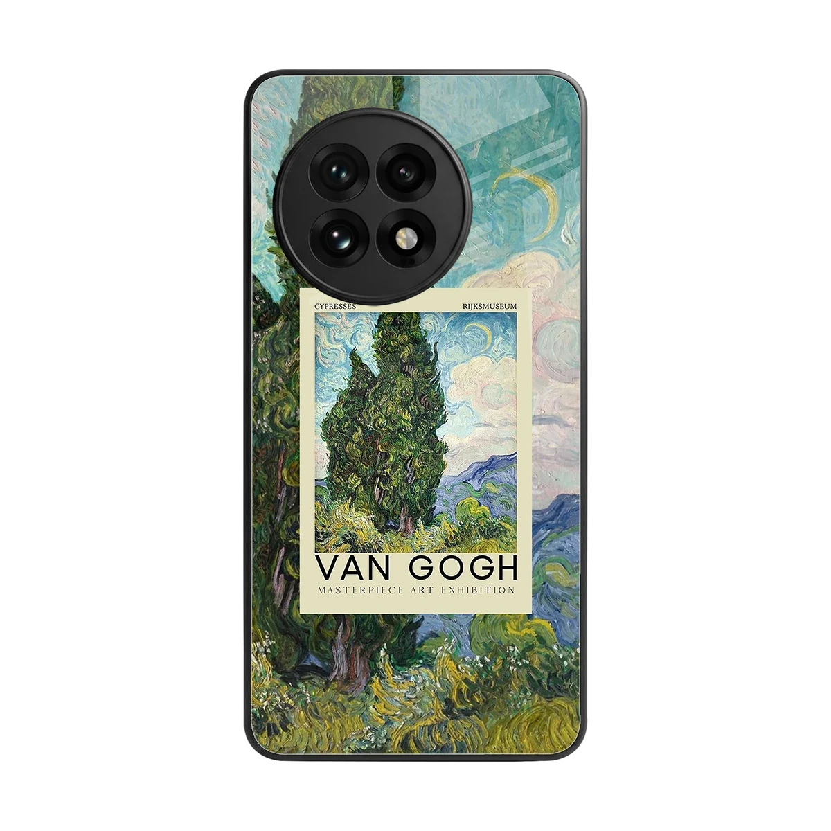 Cypresses back phone cover | glass case for oneplus 13r
