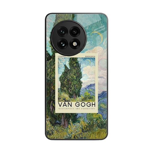 Cypresses back phone cover | glass case for oneplus 13r