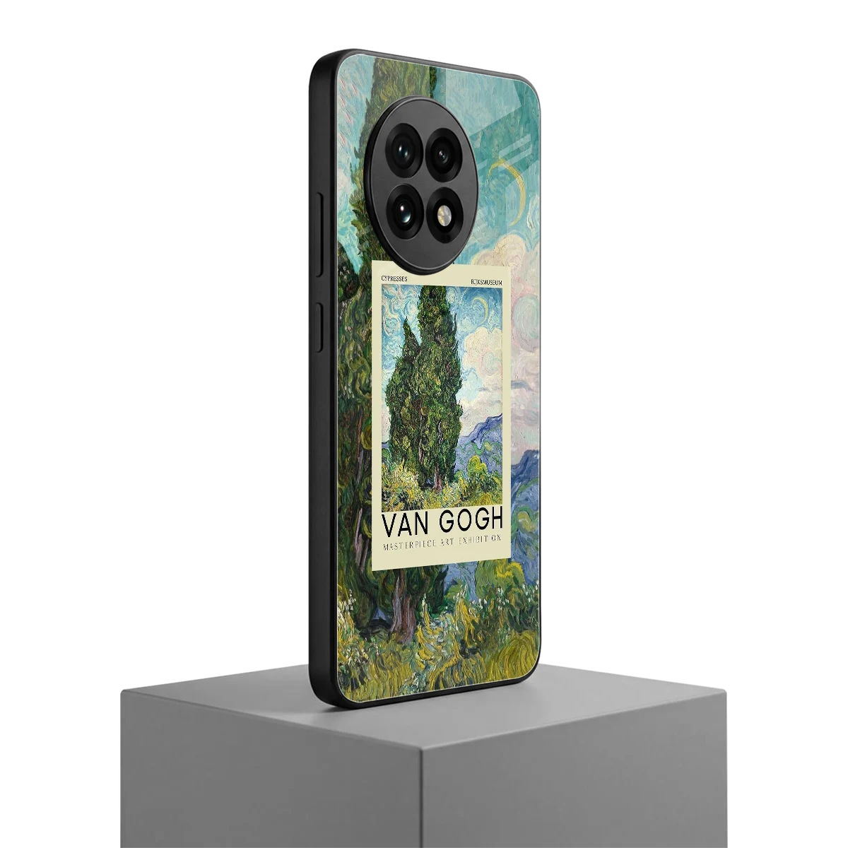 Cypresses oneplus 13r mobile cover | shockproof glass phone case