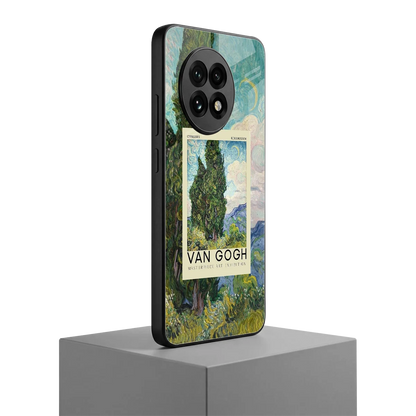 Cypresses oneplus 13r mobile cover | shockproof glass phone case