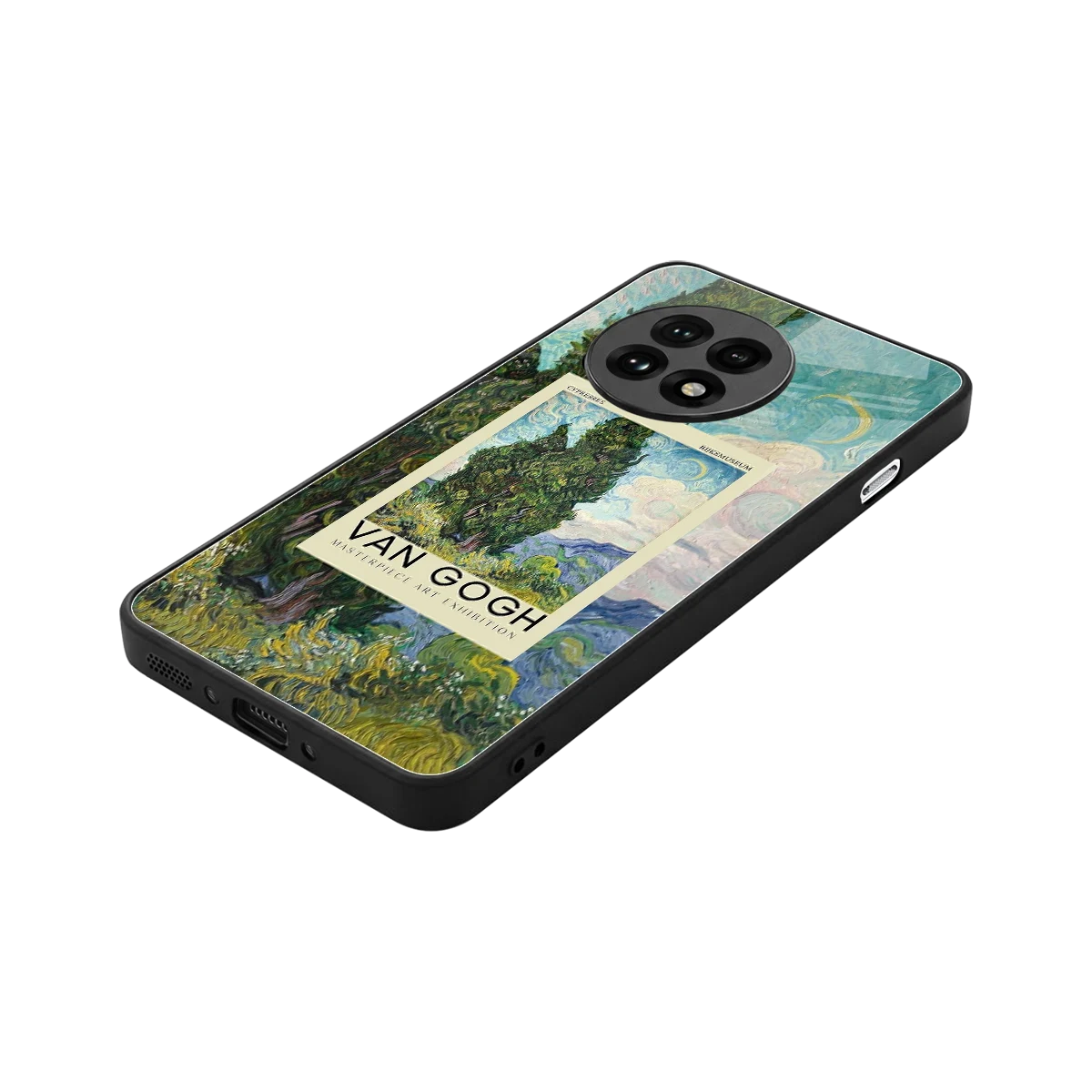 Cypresses stylish phone case for oneplus 13r | glossy glass and slim fit