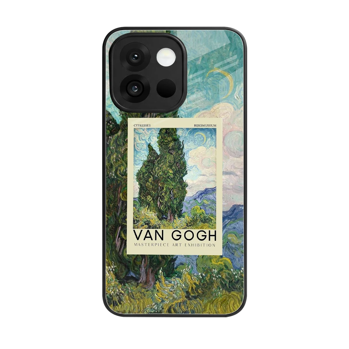 Cypresses back phone cover | glass case for oneplus 13s