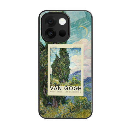 Cypresses back phone cover | glass case for oneplus 13s