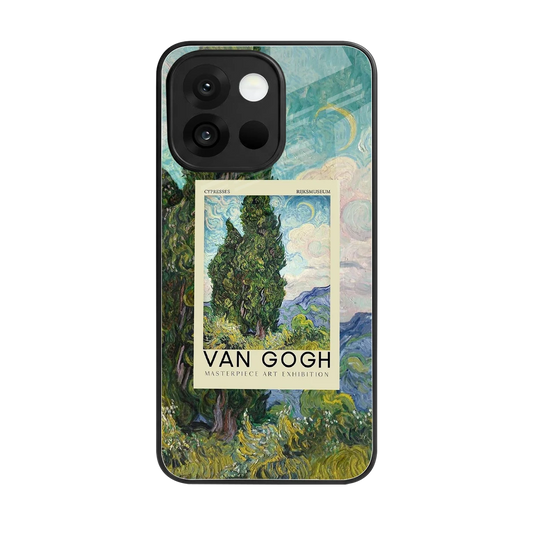 Cypresses back phone cover | glass case for oneplus 13s