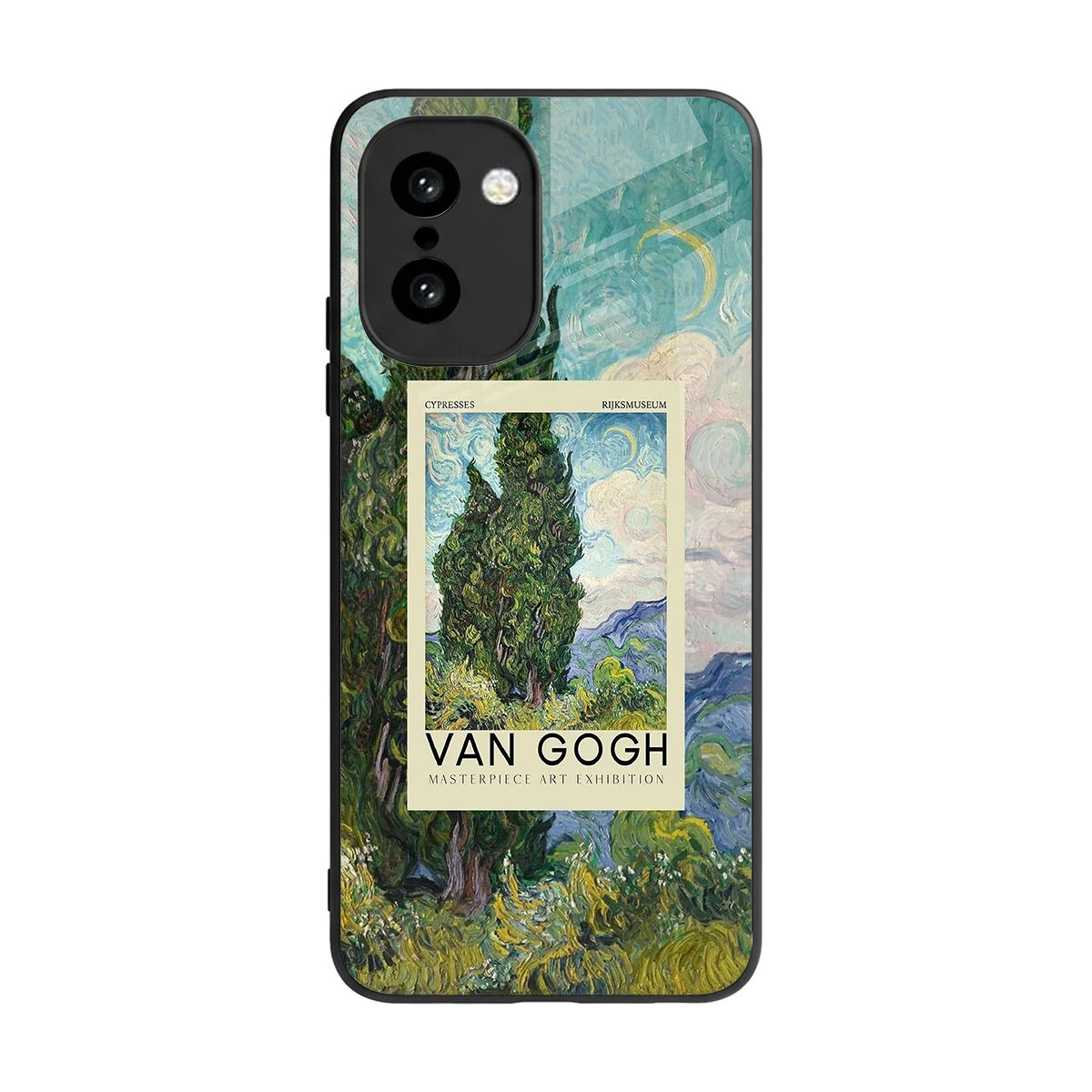 Cypresses back phone cover | glass case for oneplus 15r
