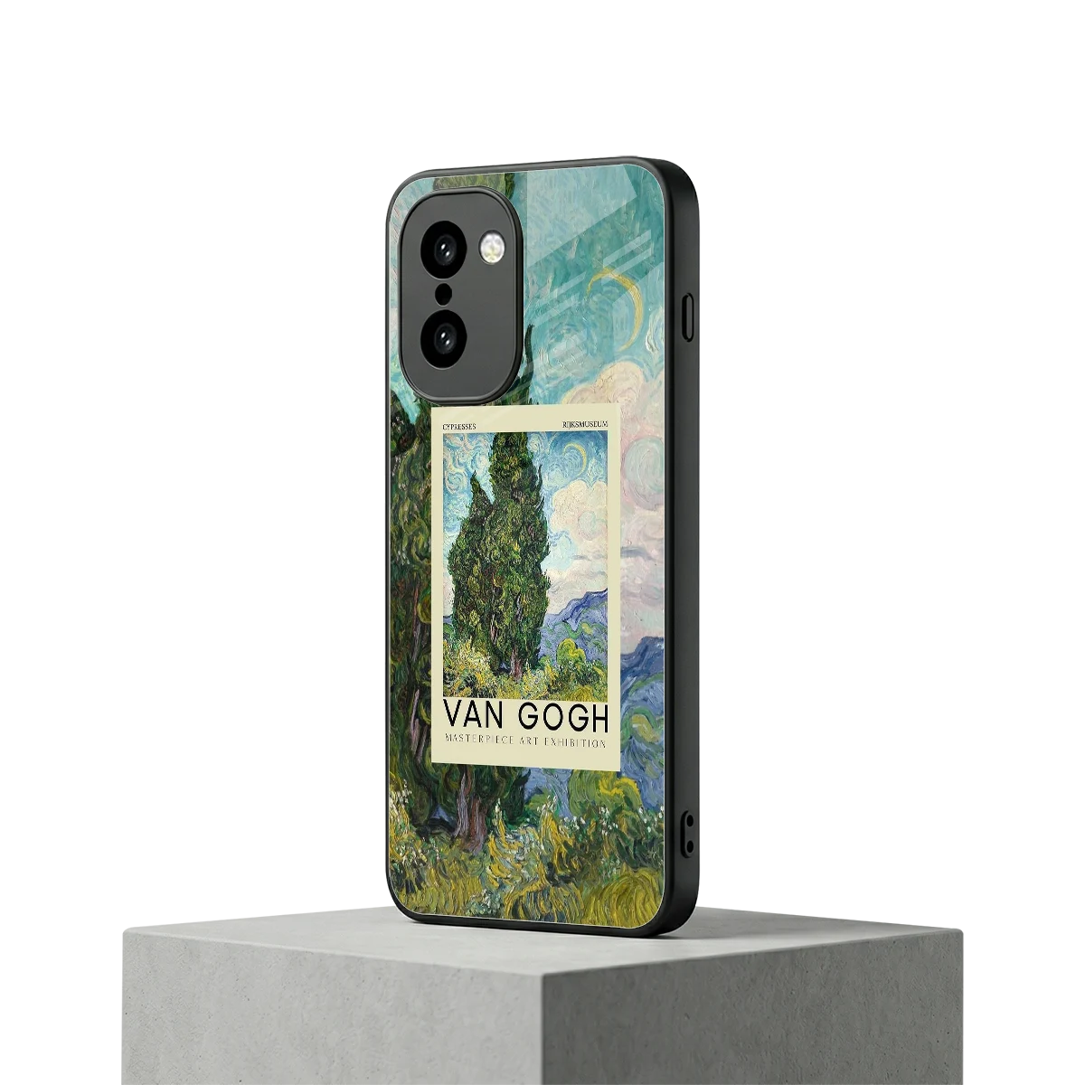 Cypresses oneplus 15r mobile cover | shockproof glass phone case