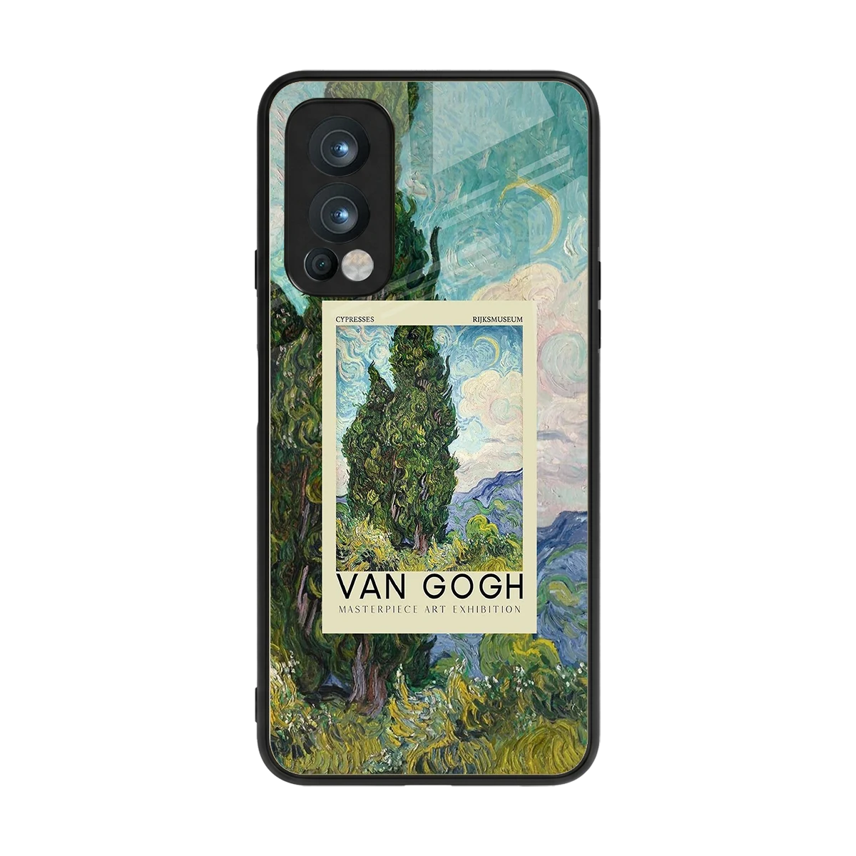 Cypresses back phone cover | glass case for oneplus nord 2